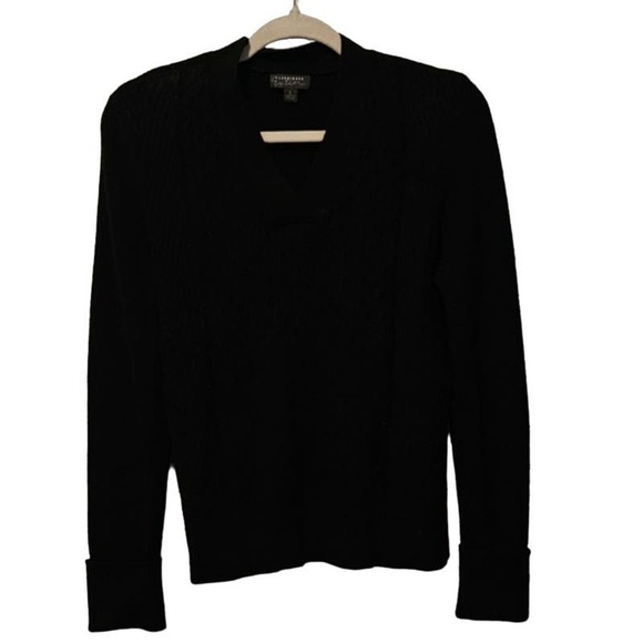 Classiques‎ Entier 100% cashmere black sweater size Large - Picture 1 of 6